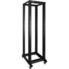 🔥 NavePoint 42U 4-Post Open Frame Rack w/ Casters (00301104) + M6 Hardware Kit picture
