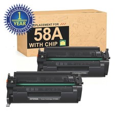 2PK CF258A 58A Toner Cartridge For HP LaserJet Pro M404 M404dn M428fdw With Chip picture