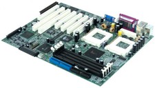 MAINBOARD ASUS CUR-DLS 2x SOCKET 370 4x SDRAM 5x PCI 2x PCI64 1x ASMC ATX picture