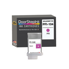 DoorStepInk Compatible Ink Cartridges For Canon PFI-104 Magenta 130ml-USA picture