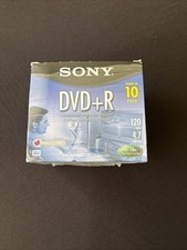 Sony DVD + R 10 Pack Recordable Discs 120 min 4.7 GB Blank New Sealed picture