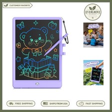 Vibrant Purple 10-Inch LCD Drawing Tablet for Kids - Safe and Fun Learning Tool picture