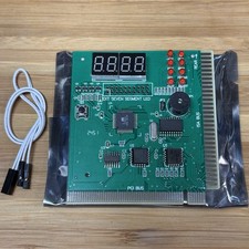 ISA/PCI Motherboard POST Diagnostic Card PC Analyzer with PC Speaker Cable picture