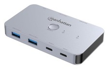 Manhattan 2-Port HDMI USB-C KVM Switch 4K@60Hz - New picture