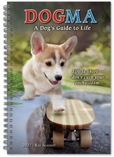 Calendar Planner 6 x 9 16 Month Weekly Monthly Dogma Dog Photography 2027 Book picture