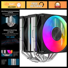 Dual Tower CPU Air Cooler 265W TDP, 6 Heat Pipes, High Performance PC Cooling picture