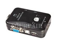 New 2-Port USB 2.0 KVM Switch Mouse/Keyboard/VGA Video Monitor 200MHz 1920x1440 picture