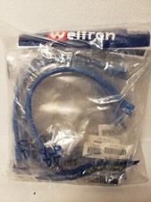 Weltron Cat 6  Blue Ethernet cable W/Boot  1' 1 ft. Model#: 90-C6B-1BL Lot of 10 picture