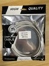 CAT 6 Oxygen Free Copper UTP RJ45  network Lan cables 2 meter 6.5 ft Grey picture