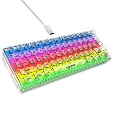 HXSJ V700 Wired Gaming Keyboard,RGB Backlit Ultra-Compact Small Keyboard picture