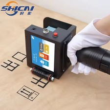 50mm handheld inkjet printer prints logo pattern with variable data QR code picture