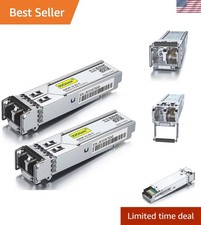 High-Performance 1.25G SFP 1000Base-SX Fiber Transceiver, 850nm, 550m, 2-Pack picture
