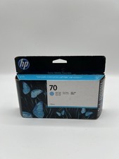 Genuine HP 70 Light Cyan Ink 130ml DesignJet L3S81B E1L21B Q6675A  - Retail Box picture