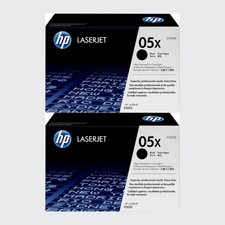 New Open Box HP 05X High Yield Black 2-Pack Original LaserJet Toner Cartridge S picture
