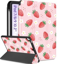 for iPad 9th/8th/7th Generation Case 10.2 Inch Girls Cute Folio Cover Pencil ... picture