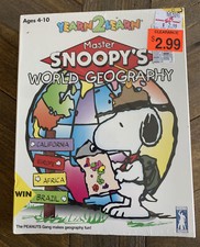 Peanuts Snoopy Yearn 2 Learn Master Snoopy's World Geography Rare Brand New picture