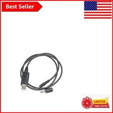 Black USB Data Transfer Cable for GRE and RadioShack Scanners - Includes Adapter picture