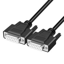 10ft 28AWG DB15 RS232 15 Pin Serial Extension Cable, Female to Female 15-Pin ... picture