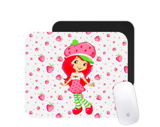 Strawberry Girl Mouse Pad Desk Mat Cute Retro Cartoon picture