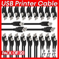 20x USB Printer Cable Type-A to B USB Cord Scanner External Hard Drive Camera picture