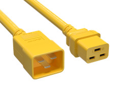 2ft IEC320 C20 to C19 Heavy Duty Extension Power Cord, 12AWG, SJT, 20A/250V, ... picture