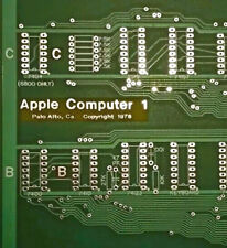 Apple 1 Computer motherboard clone reproduction replica most accurate bare board picture