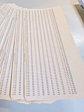 IBM Mainframe Punch Cards, 2.25+ pounds – Vintage 80 Column Data Cards – Unused picture