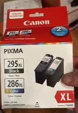 Canon 295XL / 286XL Black/Tri-Color High Yield Ink Cartridges 2 Pack - FRESH picture