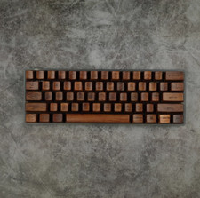 Black Walnut Wood keycap Mechanical keyboard OEM High Keycaps 60/87/108 Keys picture