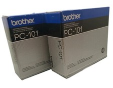 2 Genuine Brother PC-101 Printing Cartridges OEM New  picture