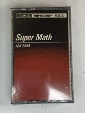 Timex Sinclair 1000 Super Math Cassette Software 16k RAM NEW SEALED picture