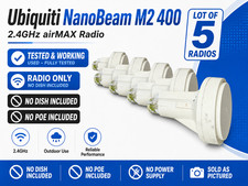 5x Ubiquiti PBE-M2-400 PowerBeam M2 2.4GHz Radios Only No PoE Dish picture