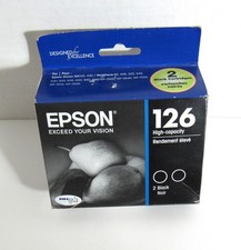 Epson 126 T126120-D2 Black Printer Ink Cartridge Exp. 01/2025 High-Capacity picture