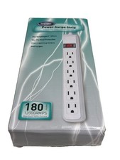  6-Outlet Surge Protector Power Strip with 25'Cord *NEW ***  picture