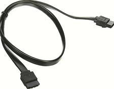 Monoprice 18-inch SATA III 6.0 Gbps Cable w/Locking Latch Black picture