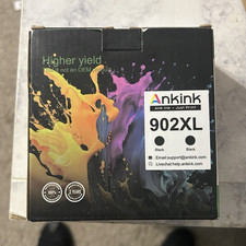 Ankink 902XL Compatible Black Ink Cartridge 2-Pack for HP Inkjet Printers picture
