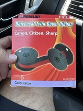 Porelon 11216 Universal Twin Spool 6pk Calculator Ribbon Canon Citizen Sharp TI picture