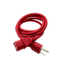 4 Ft Red Power Cable for YAMAHA HS5 STUDIO MONITOR SPEAKER picture