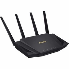 ASUS RT-AX58U AX3000 WiFi 6 Dual-Band 4-Stream Router AiMesh Black picture
