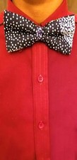 Off-White Blue African print bow tie for men-DPC3850BT | African Fashion | Dupsi picture