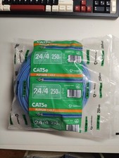 NEW Southwire Type CMP-BLUE 24/4 250 Ft. CAT 5e Plenum Cable picture