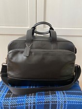 COACH 24 hour Smooth Black Leather Laptop Briefcase Authentic F72224 Handbag picture