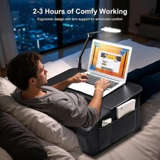Lap Desk for Adults with Arm Rests,Ergonomic Laptop Pillow Stand for Bed,Couc... picture