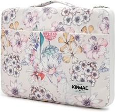 Floral 360° Laptop Sleeve Case Bag with Handle for 16