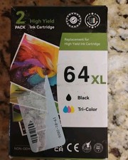 64 XL Black Tri-Color Ink Cartridge Combo Pack Envy 6255 6258 7120 7130 picture