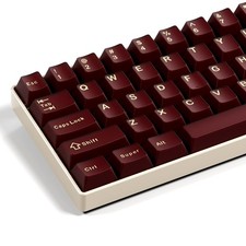 XVX Red Double Shot PBT Keycap Set 75 Percent Cherry Profile 131 Keys Set picture