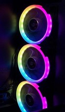 EZDIY-FAB 120mm RGB LED Fan, 3 qty Colorful Case Fans picture