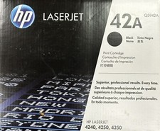 HP 42A (Q5942A) Black Toner Cartridge Factory Sealed Brand New picture