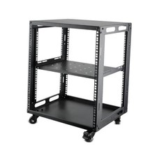 Open Frame Server Rack with Wheels Free Standing Network Server Rack for 12U picture