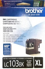 Brother LC103BK 600 pages High Yield Ink Cartridge - Black Exp 2023. 08 New picture